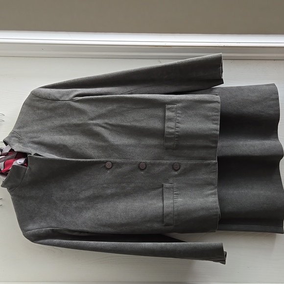 Brodkin | Vintage Soft Grey Ultra Suede Suit - Picture 9 of 12